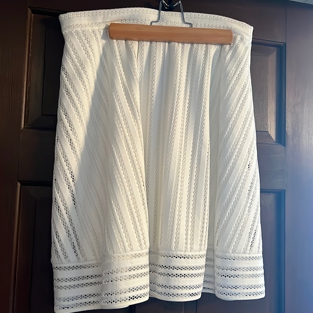 White Lace eyelet a line skirt from J Cree